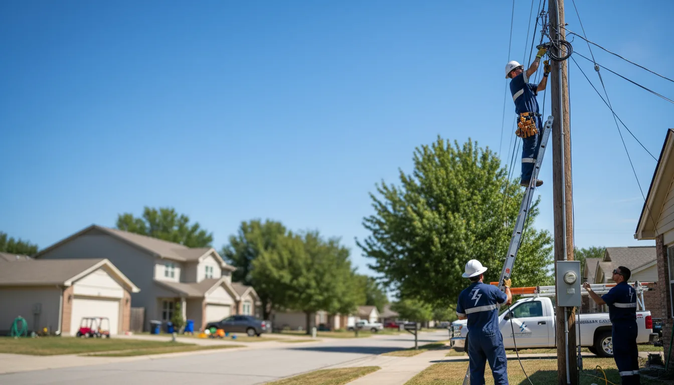Residential electrician providing installation services in Melrose, OH